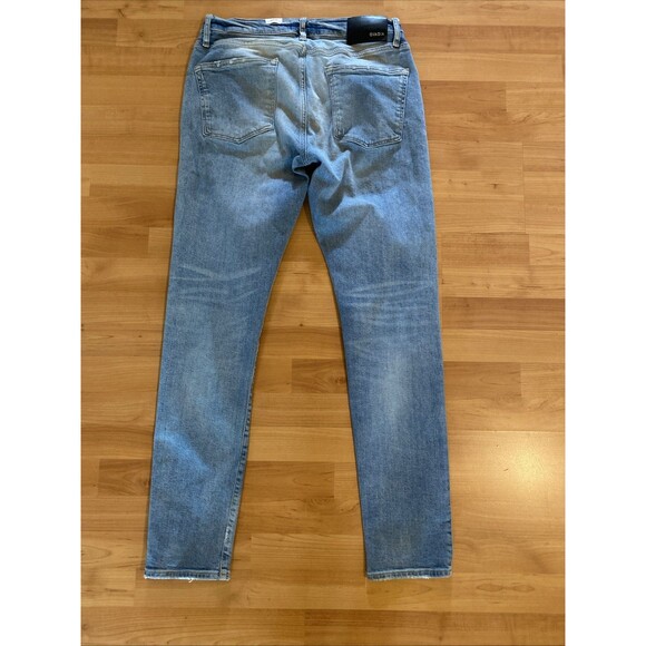 OVADIA NY Men's Size 34 Light PAINT SPLATTER Skinny Fit Mid Rise Stretch Jeans - Picture 6 of 14